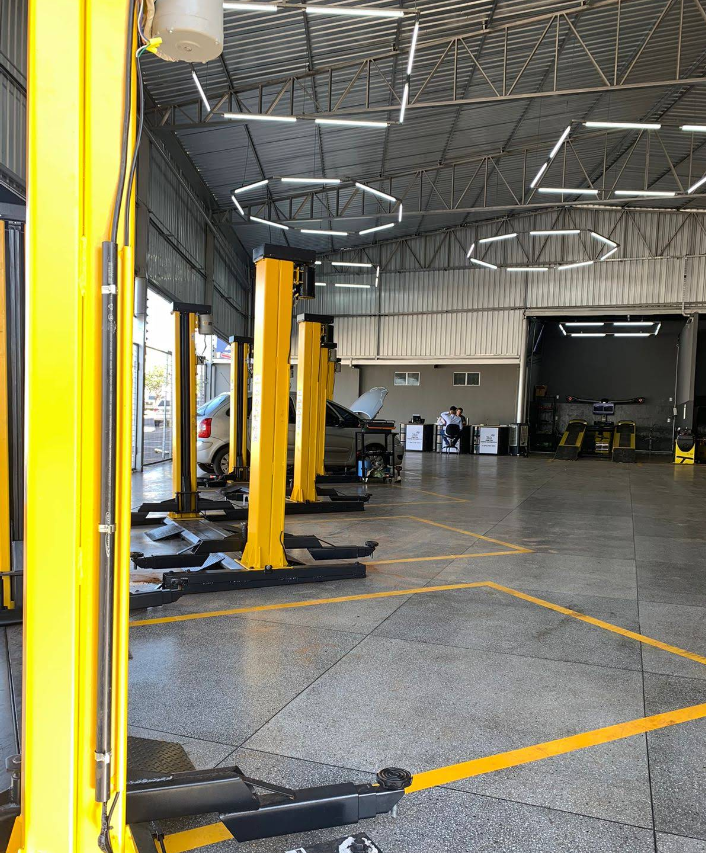 Pátio de atendimento da Stok Car